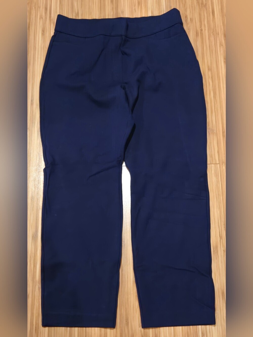 Susan Grave Navy Pull-On Stretch Chinos